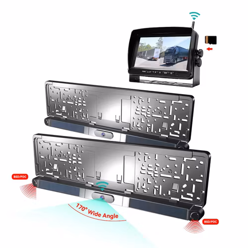 Alarm Solar Trådlös backkamera & famkamera med 7,0'' monitor