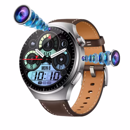 2025 4G simkort smart klocka  Dubbel kamera 1,62 tum Puls Vattentät Videosamtal Sport Hälsa 700 mah Smart klocka för män