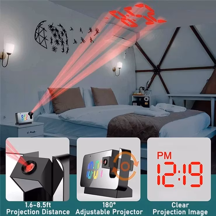 1080P Mini WiFI-klockkamera Night Vision