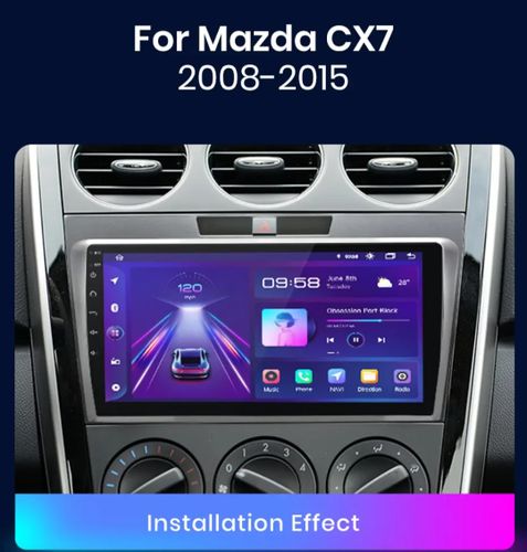 9"android 12, bilstereo  Mazda CX-7 ( 2008--2015) gps wifi carplay android auto blåtand rds Dsp RAM: 4GB, ROM:64 GB,4G LTE