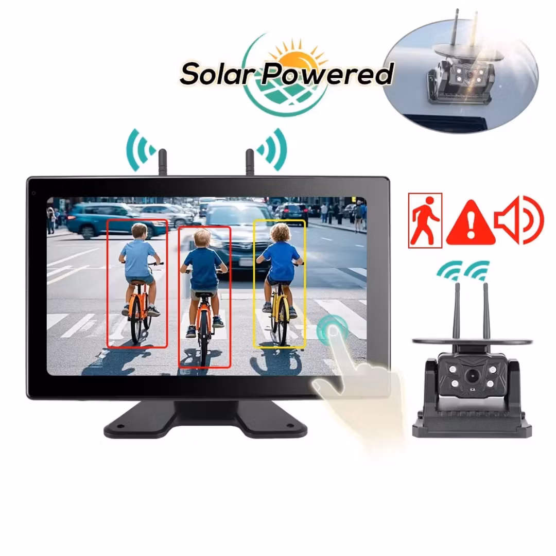128GB, 10,1-tums trådlös WiFi-dubbla antenner DVR + 5G wifi magnetisk vattentät backkamera