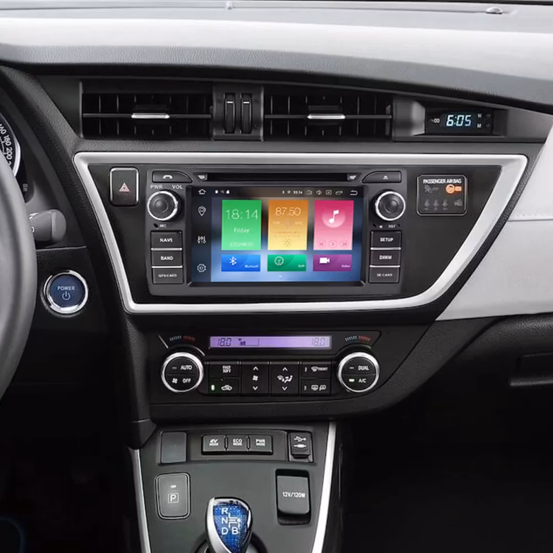 7"android 13,bilstereo  dvd-spelare Toyota Auris ( 2013-2015) gps wifi carplay android auto blåtand rds Dsp RAM: 4GB, ROM: 64GB  4G LTE