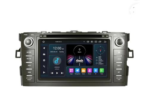 7"android 13, bilstereo  dvd spelare Toyota  Auris ( 2007--2012) gps wifi carplay android auto blåtand rds Dsp RAM: 4GB, ROM:64GB, 4G LTE