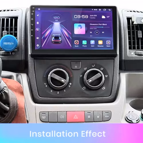 9"android 13 bilstereo Peugeot Boxer 2 (2006-2022 )gps wifi carplay android auto blåtand rds Dsp RAM:4GB. ROM: 64GB 4G LTE