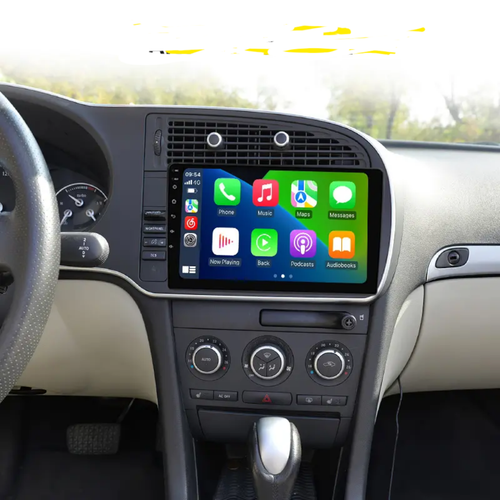 9" android 13, bilstereo Saab 9-3(2007---2012) gps wifi carplay android auto blåtand rds Dsp RAM: 3GB, ROM: 32GB,4G LTE