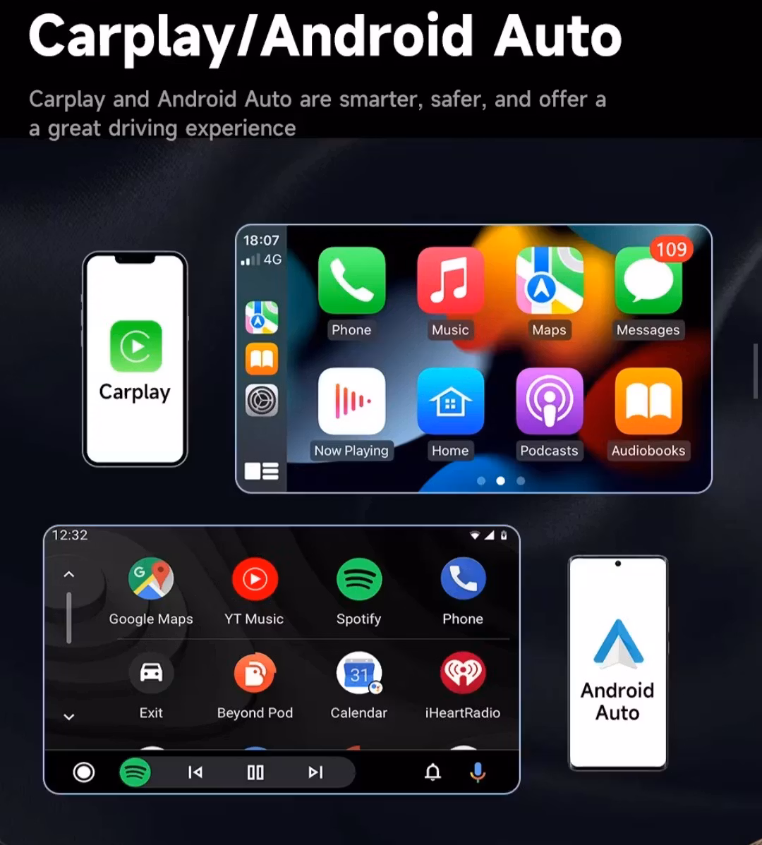 7" android 14 Bilstereo  Dvd-spelare Skoda Octavia ( 2009--2015) gps wifi carplay android auto blåtand rds Dsp RAM : 4GB, ROM : 64GB, 4G LTE, wifi