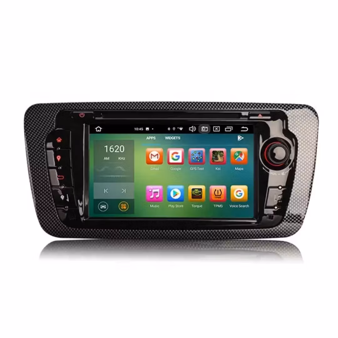 7"android 14, Dvd spelare bilstereo SEAT IBIZA (2009-2013) gps wifi carplay android auto blåtand rds Dsp RAM:8GB, ROM:128GB, 4G LTE,wifi,wifi