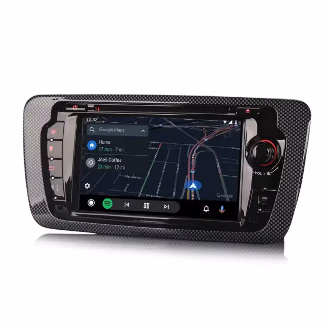 7"android 13, Dvd spelare bilstereo SEAT IBIZA (2009-2013) gps wifi carplay android auto blåtand rds Dsp RAM:4 GB, ROM:64GB, 4G LTE,wifi
