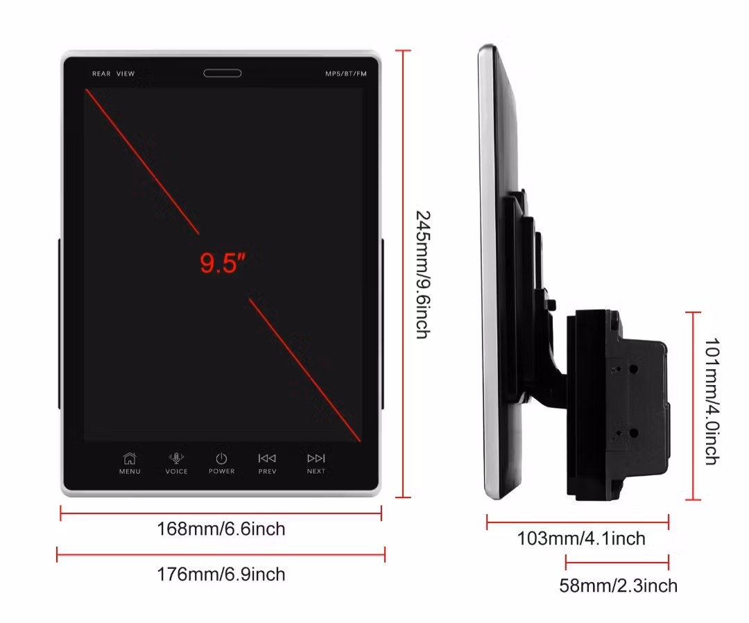 9,5" android 13, 2din universal bilstereo  ,gps,wifi Bluetooth,carplay,android auto