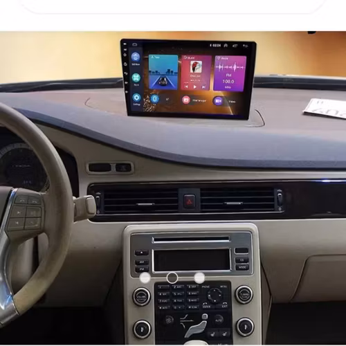 9"android 15 bilstereo stereo Volvo xc70 ,S80,V70 (2004--2011) gps wifi carplay android auto blåtand rds Dsp RAM: 4GB, ROM 64GB,  4G LTE + gratis backkamera