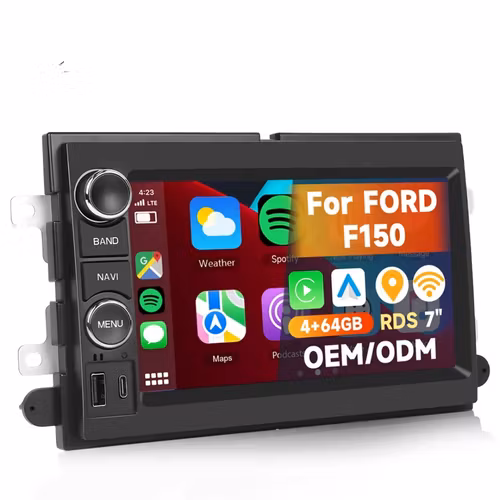 7" android 15 ,bilstereo Ford F150(2004--2008) gps wifi carplay android auto blåtand rds Dsp RAM:4GB, ROM 64GB, 4G + gratis backkamera