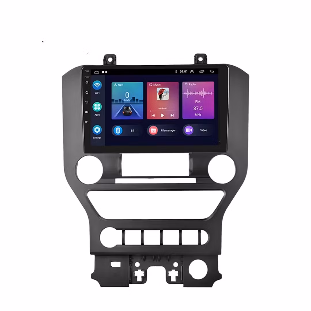 9"android 13, bilstereo Ford mustang ( 2015--2016) gps wifi carplay android auto blåtand rds Dsp RAM;4GB, ROM:64GB, 4G LTE, +, gratis  backkamera