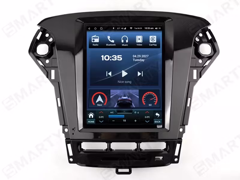 9,7" android 13, bilstereo Ford Mondeo (2011-2015) gps wifi carplay android auto blåtand rds Dsp RAM:4GB, ROM:64GB, 4G LTE,  + gratis backkamera
