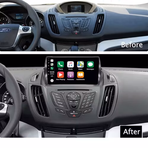 9" android 13,bilstereo  Ford kuga ( 2013--2016) gps wifi carplay android auto blåtand rds Dsp RAM:2GB, ROM: 64GB,  hf+ gratis backkamera ù
