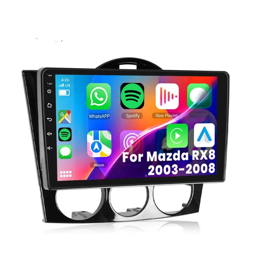 9" android 13 bilstereo  Mazda Rx8( 2003--2008) gps wifi carplay android auto blåtand rds Dsp RAM:2GB, ROM: 64GBz , gratis backkamera