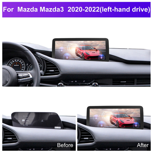 12,3" android 13, bilstereo Mazda 3 ( 2020--2022) gps wifi carplay android auto blåtand rds Dsp RAM:4GB, ROM:64GB, 4G LTE,  gratis backkamera