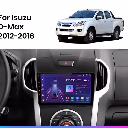 9"android13  bilstereo Isuzu Dmax( 2012--2016) gps wifi carplay android auto blåtand rds Dsp RAM: 8GB, ROM: 256GB, 4G LTE,+ gratis backkamera