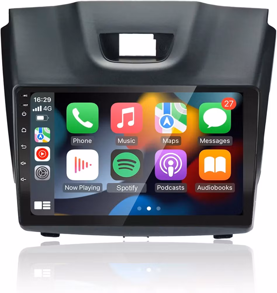 9"android 12, bilstereo ISUZU MU-X/D/MAX/ISUZU( 2012---2018) gps wifi carplay android auto blåtand rds Dsp RAM:4GB, ROM:64GB,  4G LTE