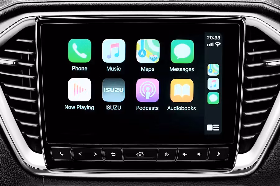 9" android13 Bilstereo ISUZU D-MAX (2019--2023)gps wifi carplay android auto blåtand rds Dsp RAM:4GB, ROM: 64GB, 4G LTE,