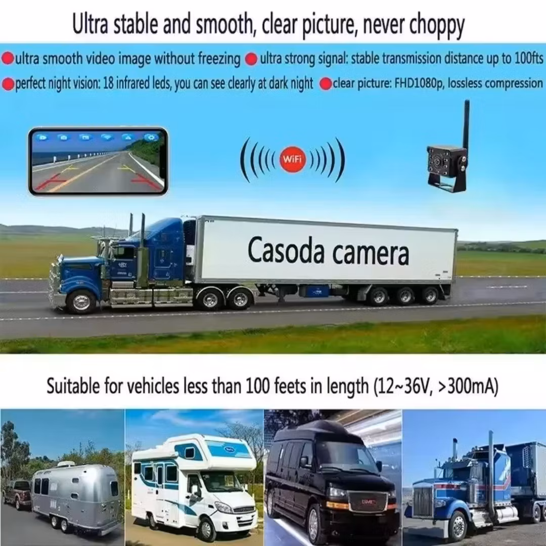 12volt--36 volt) lastbil & buss wifi  backkamera