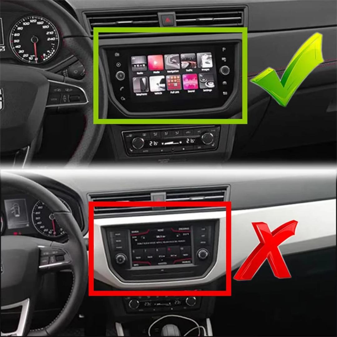 170° Canbus-data Dynamisk bana Backkamera för Seat Arona 2017~2020 MIB Stereo