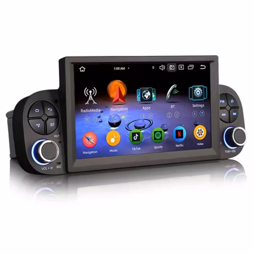 7"android 13, bilstereo Fiat Panda (2013-2020) gps wifi carplay android auto blåtand rds Dsp RAM:4GB, ROM:64GB, 4G LTE