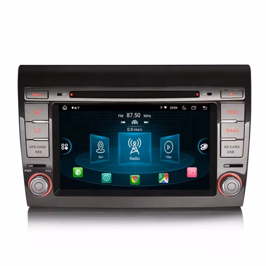 7"android 11, bil dvd-spelare Fiat Bravo (2007-2014) gps wifi carplay android auto blåtand rds Dsp RAM:4GB, ROM:64GB, 4G LTE