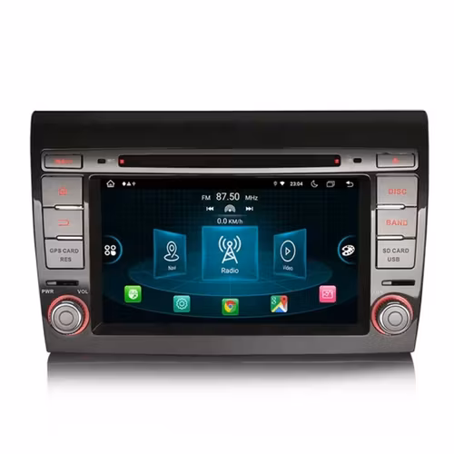 7"android 11, bil dvd-spelare Fiat Bravo (2007-2014) gps wifi carplay android auto blåtand rds Dsp RAM:4GB, ROM:64GB, 4G LTE