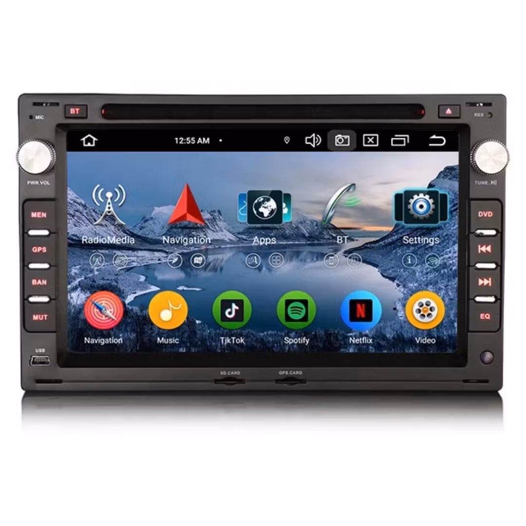 7" android 13 bilstereo dvd-spelare  Skoda Fabia/ Octavia/ Superb( 1998--2008) GPS  wifi carplay android auto blåtand rds Dsp RAM: 4GB, ROM:64GB, 4G LTE