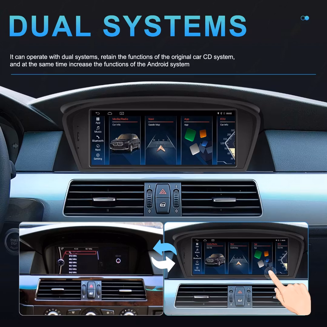 Android Bilstereo BMW 3-serien E60 2009-2012/5-serien E60 2009-2010