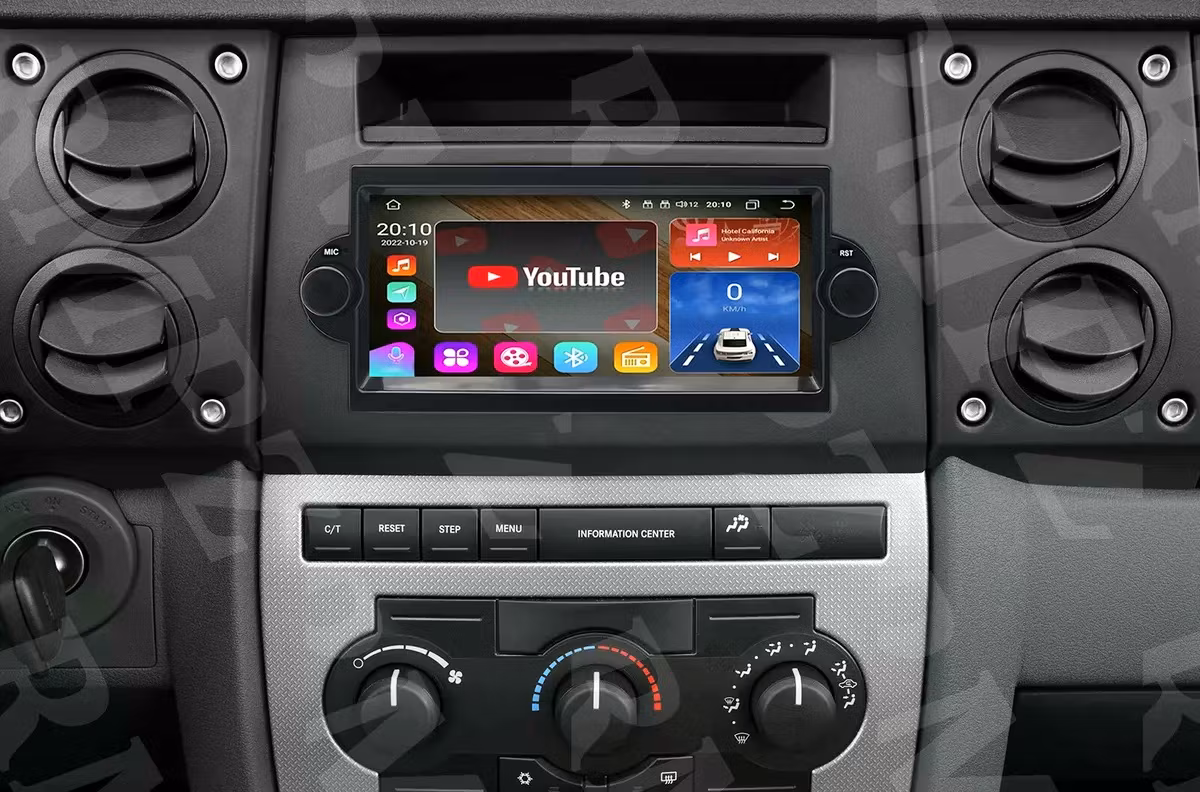6.2" android 15 Bilster.  Jeep Commander/ Patriot/ Cherokee/compass/ Grand cherokee ( 2005--2008)  gps wifi carplay android auto blåtand rds Dsp RAM:4GB, ROM:64GB