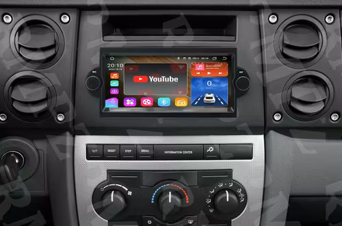 6.2" android 15 Bilster.  Jeep Commander/ Patriot/ Cherokee/compass/ Grand cherokee ( 2005--2008)  gps wifi carplay android auto blåtand rds Dsp RAM:4GB, ROM:64GB