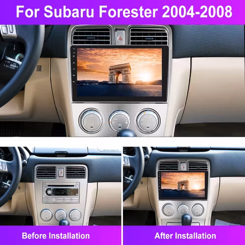 9"android 13, bilstereo  Forester( 2004--2008) gps wifi carplay android auto blåtand rds Dsp RAM:2GB, ROM: 64GB,wifi