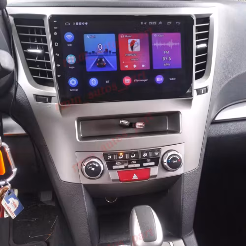 9"android 14 bilstereo  Subaru Outback  ( 2010--2016) gps wifi carplay android auto blåtand rds Dsp RAM:6GB,ROM: 128 GB,4G LTE