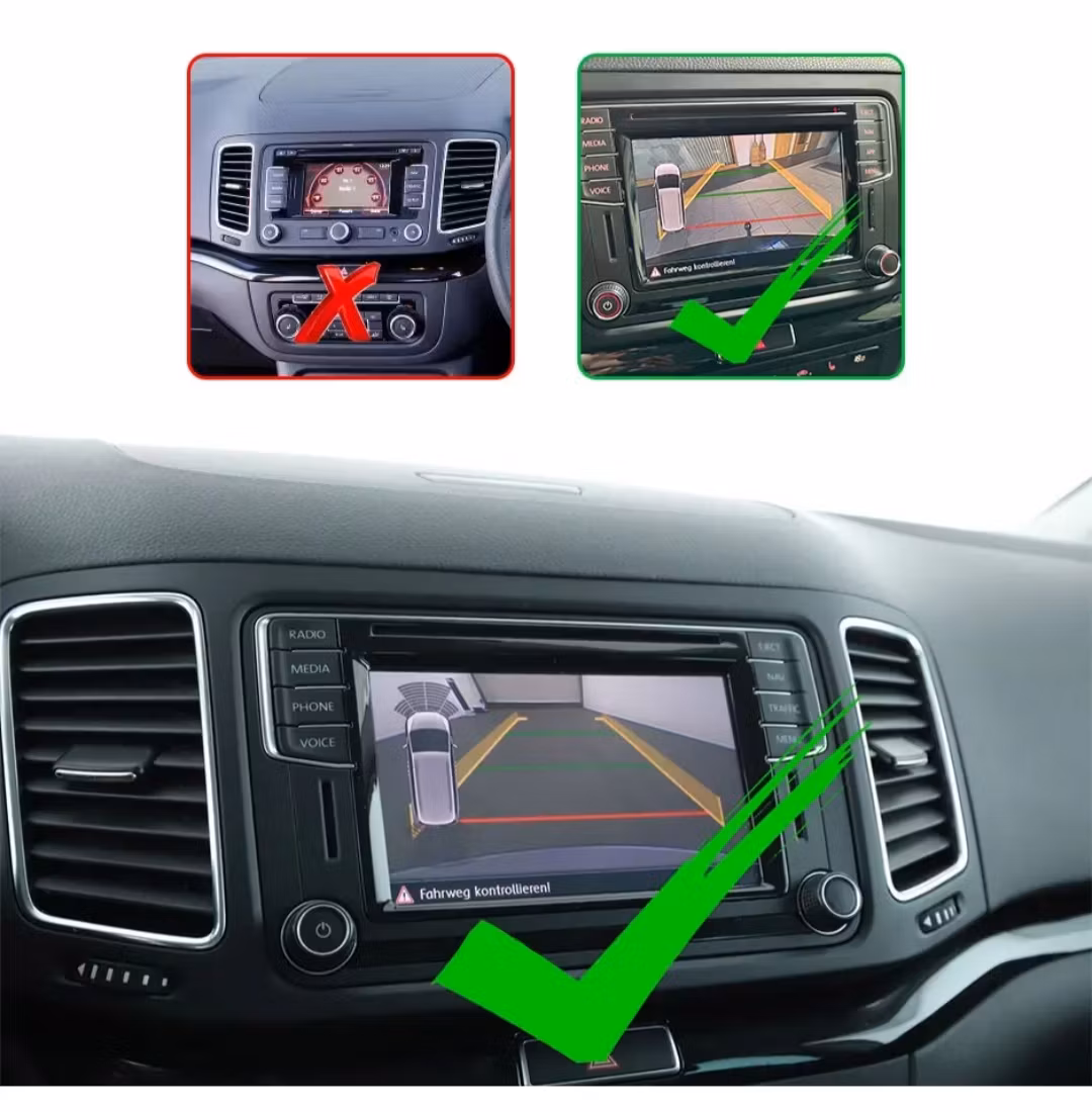 170° Canbus dynamisk backkamera för Seat Alhambra (2016-2023) Plug & Play | HD Night Vision | För MIB-enhet
