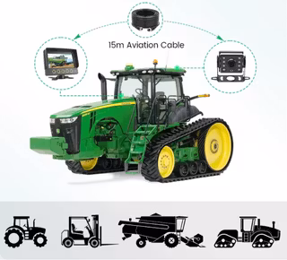 Traktor 7 " Kamerasystem, 128GB dvr inspelning