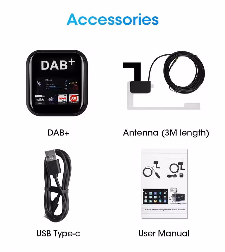 Universell DAB+ -modul för Android-bilradio