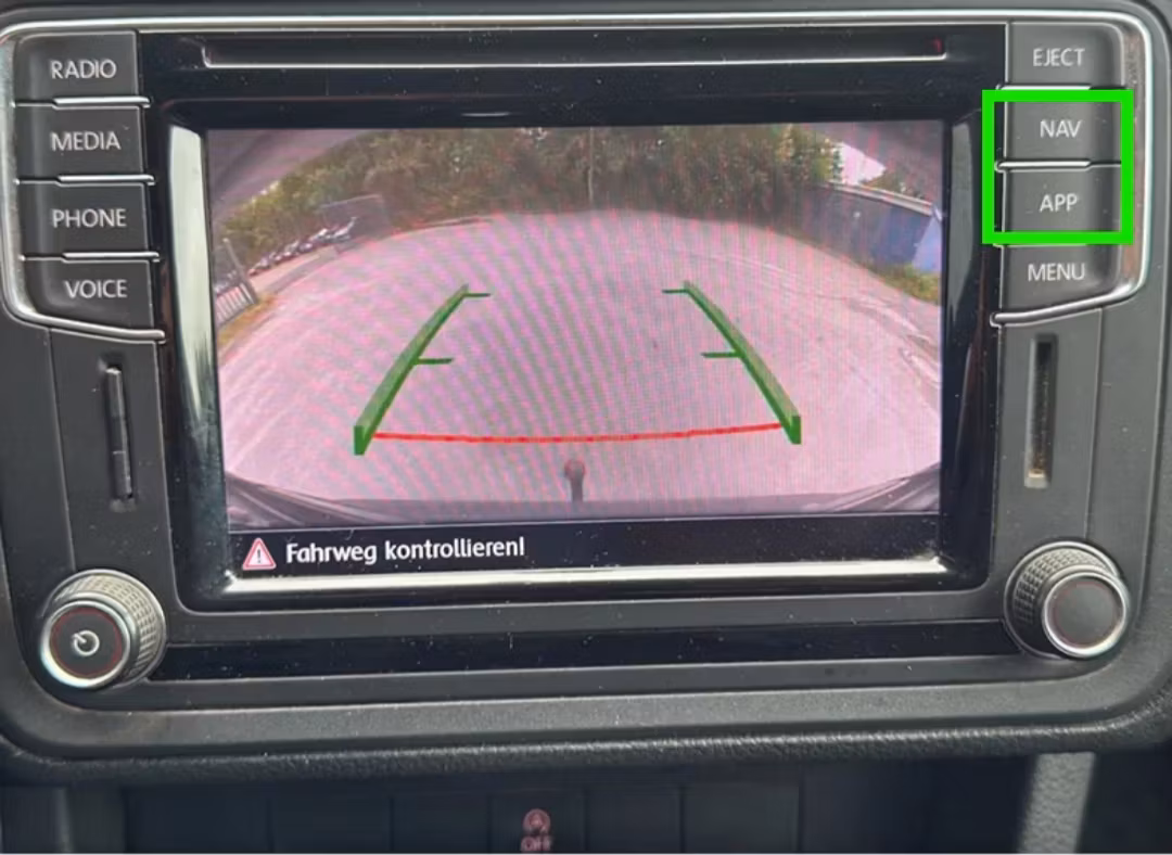 Bilkamera Originaldata Dynamisk Spårning För Vw Caddy ( 2016~2020 ) MIB-enhet
