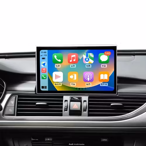 9"android 13 bilstereo  Audi A6 ( 2012--2018) gps wifi carplay android auto blåtand rds Dsp RAM: 4GB, ROM:64GB, 4G LTE