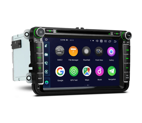 8"android 14, bilstereo dvd-spelare Volkswagen bilar( 2003--2015) gps wifi carplay android auto blåtand rds Dsp RAM: 8GB, ROM: 128GB, 4G LTE
