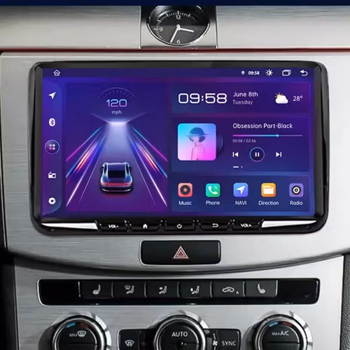 9"android 13,bilstereo Volkswagen VW Passat B6 B7 CC Tiguan Touran GOLF POLO(2005--2016) gps wifi  blåtand rds Dsp RAM: 6GB, ROM: 128GB, 4G LTE