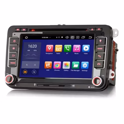 7"android 12,bilstereo Volkswagen bilar( 2004--2015) gps wifi carplay android auto blåtand rds Dsp RAM:4GB, ROM: 64GB, 4G LTE