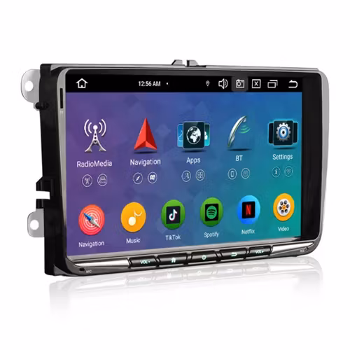 9"android 13 bilstereo Volkswagen  bilar(2004--2015) gps wifi carplay android auto blåtand rds Dsp RAM:4GB Rom: 64GB  4G LTE