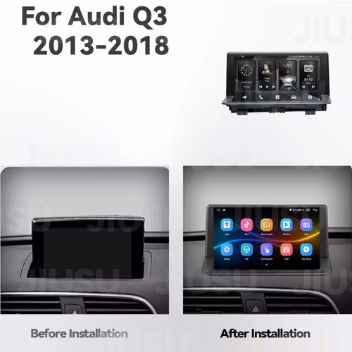 9" android 12 Bilstereo  Audi Q3 (2013--2018) GPS WIFI carplay android auto blåtand rds Dsp RAM:8GB, ROM: 128GB, 4G LTE