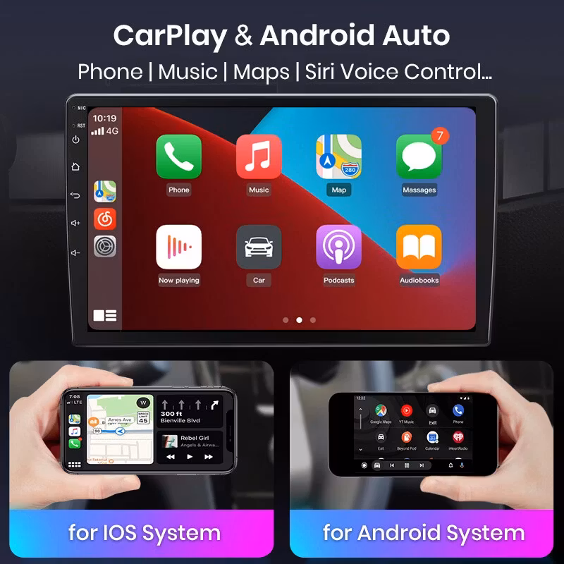 10,1" android 12, bilstereo Skoda Octavia ( 2013--2018) gps wifi carplay android auto blåtand rds Dsp RAM: 8GB  ,ROM: 256GB, 4G LTE