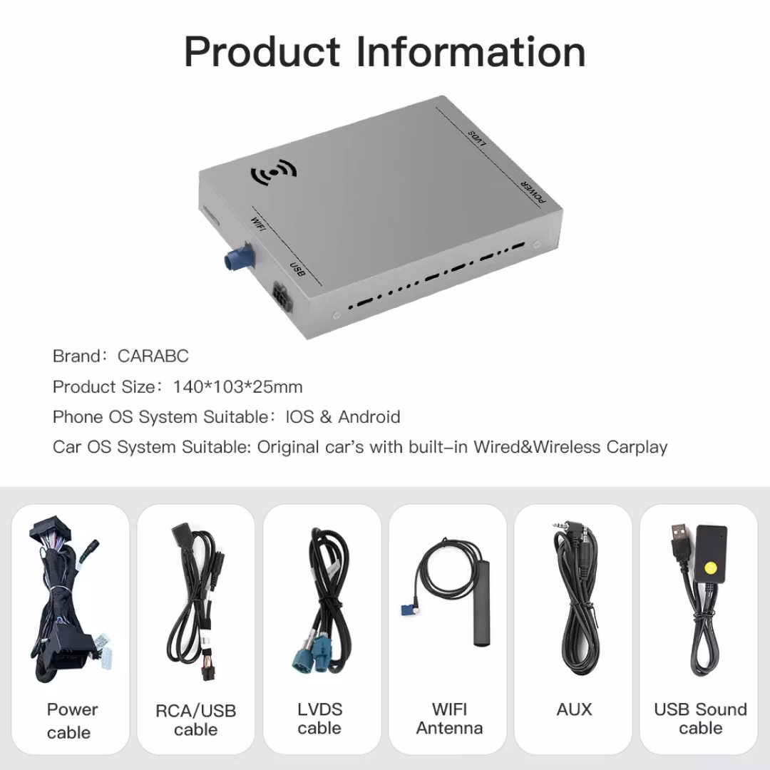 Carplay & Android auto modul  Volvo  V60/S60/V40/vx60( 2015--2018)
