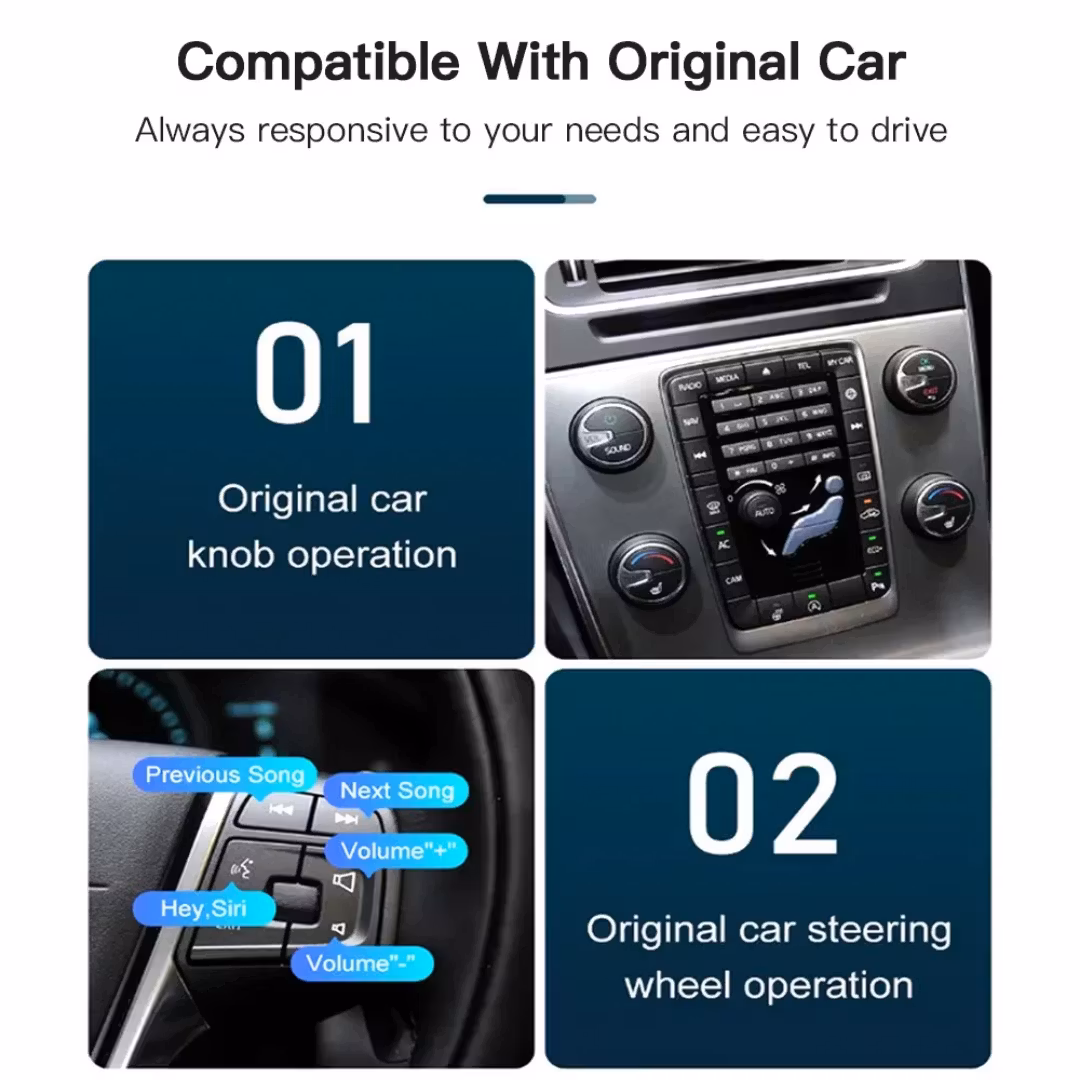 Carplay & Android auto modul  Volvo  V60/S60/V40/vx60( 2015--2018)