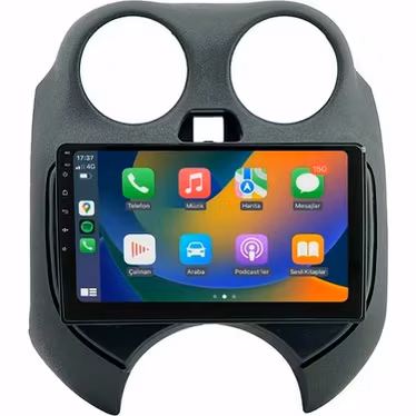 9"android 13,bilstereo Nissan Micra ( 2010--2017) gps wifi carplay android auto blåtand rds Dsp RAM:2GB  Rom: 64GB