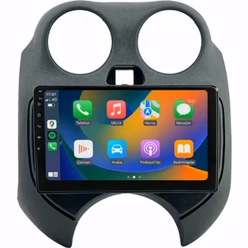9"android 13,bilstereo Nissan Micra ( 2010--2017) gps wifi carplay android auto blåtand rds Dsp RAM:2GB  Rom: 64GB