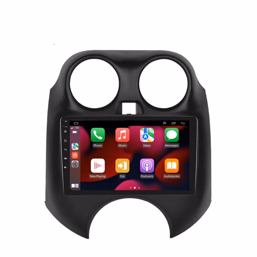 9"android 13,bilstereo Nissan Micra ( 2010--2017) gps wifi carplay android auto blåtand rds Dsp RAM:2GB  Rom: 64GB